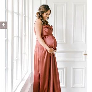 Maternity skye satin dress